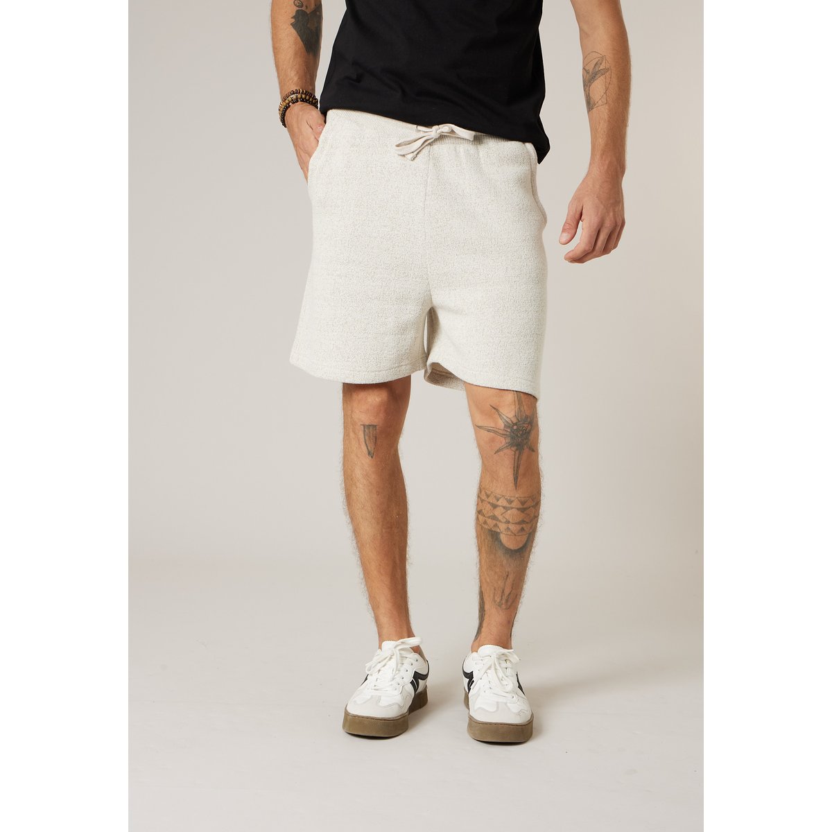 Short jogger homme en french terry DAPPER natural, DEELUXE