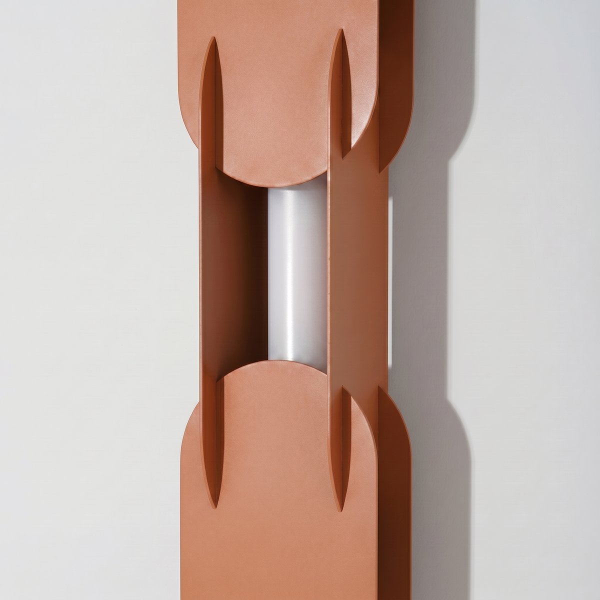 Applique murale Acier Ocre Rouge LED 1 Chain ocre rouge, EDEN