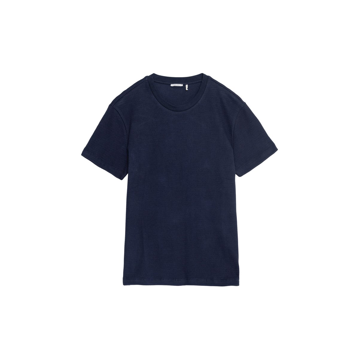 T-shirt col rond coton bio avec relief marine, IKKS