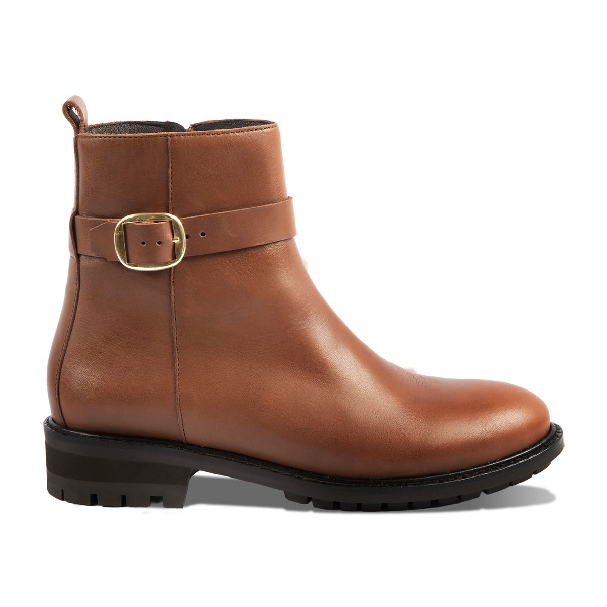 Bottines boucle Elia cuir camel, JULES & JENN