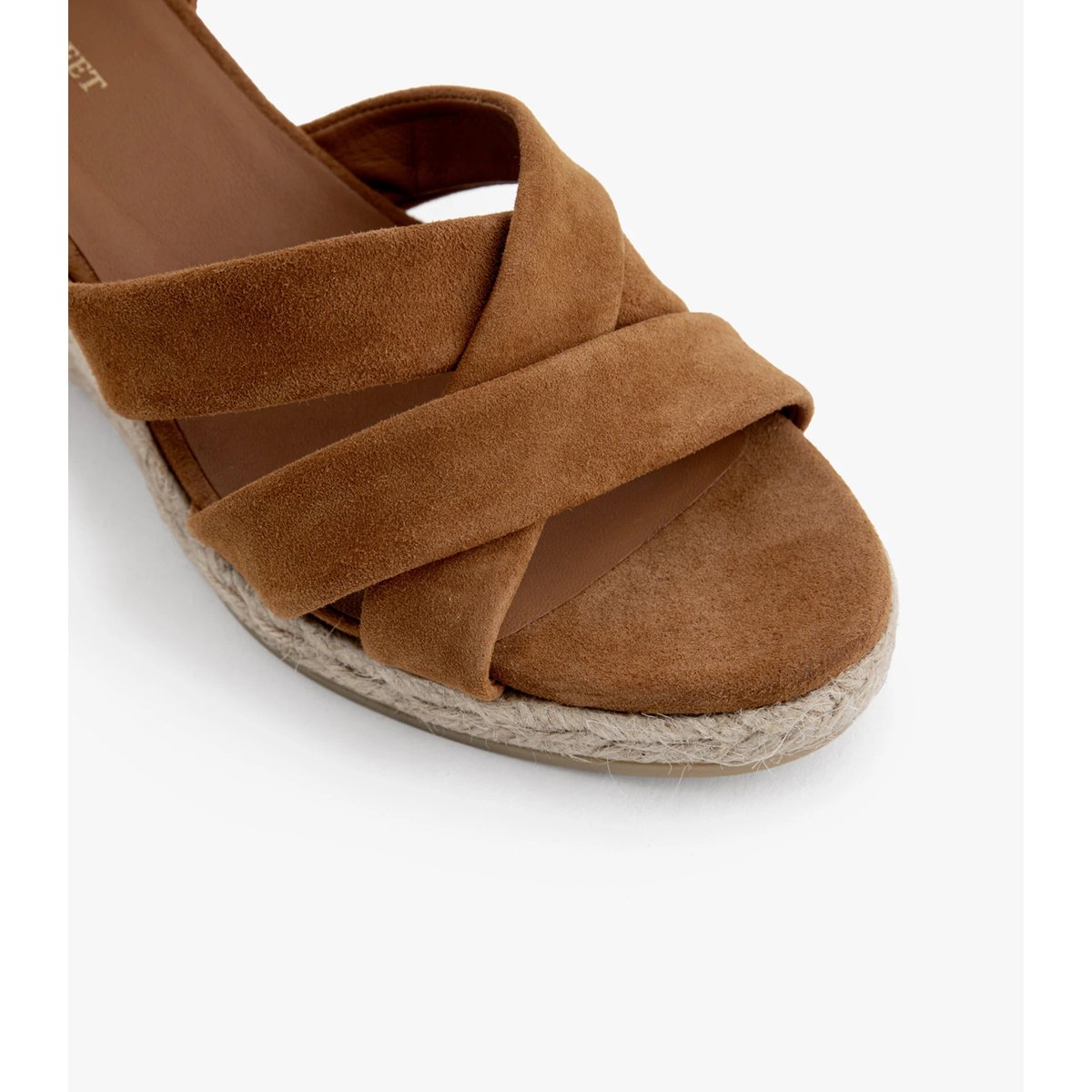 Sandale cuir velours IRIS marron cognac, MAISON TOUFET