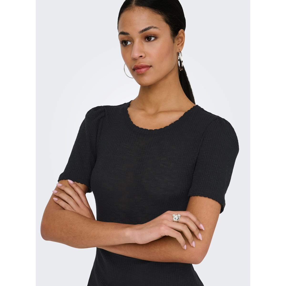 T-Shirt noire - black, ONLY