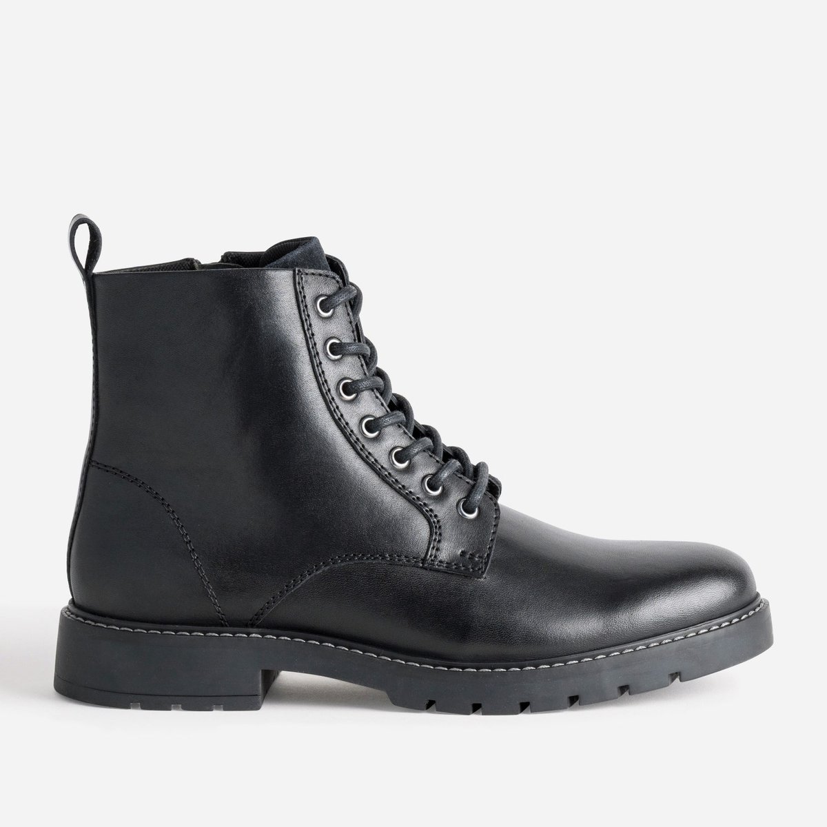 Boots en cuir LUCIUS noir, ERAM