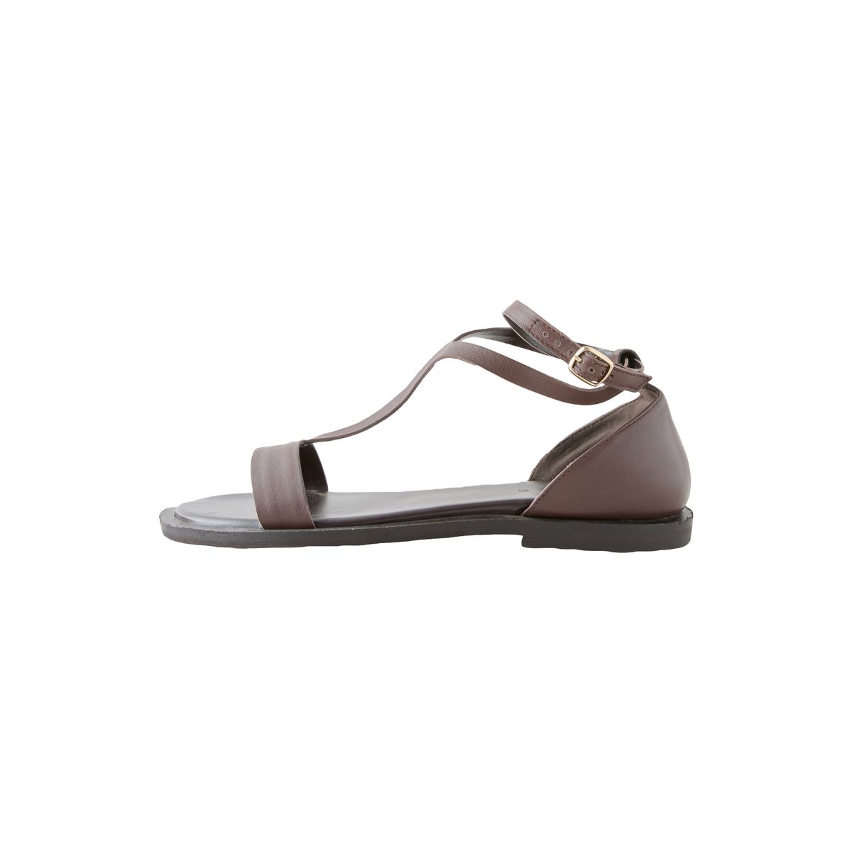 Sandales à brides style salomé cuir brun chocolat, NEXT