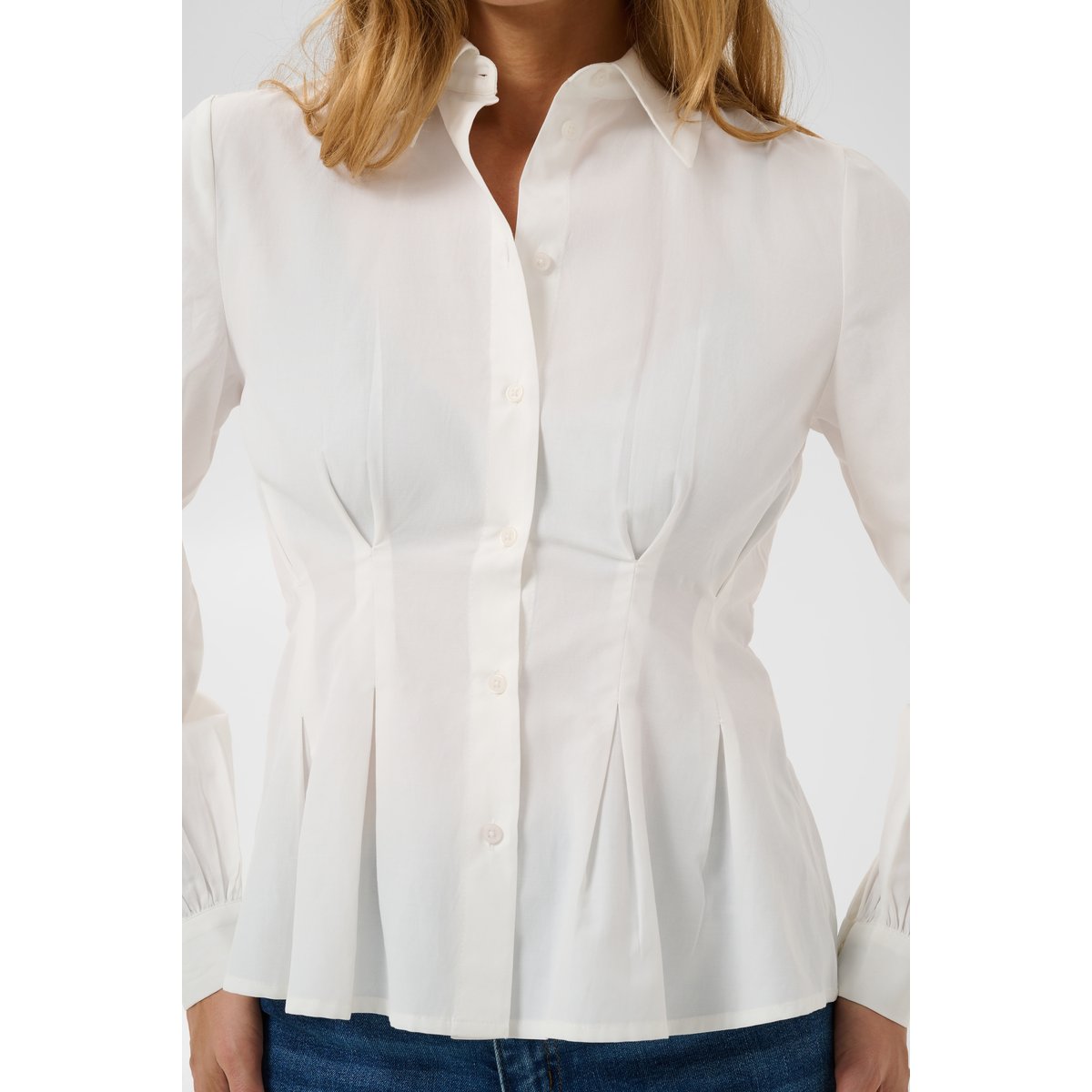 Chemise à manches longues blanc snow white, KAFFE
