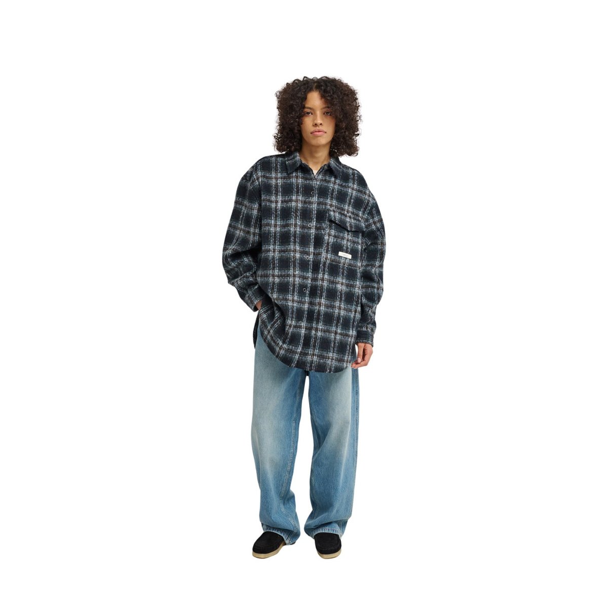 Surchemise PLAID multi brushed plaid dark slate, ELEMENT