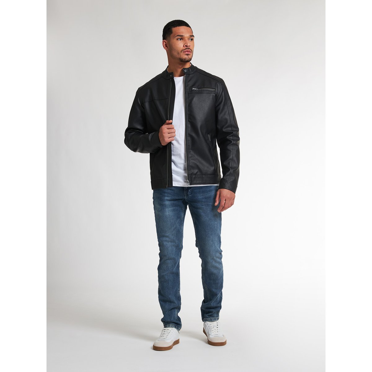 PU veste motard maverick noir black, PETROL INDUSTRIES