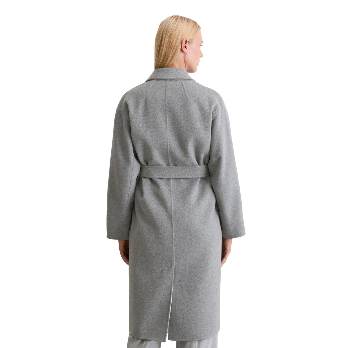Manteau relaxed en mélange de laine double face gris clair, MARC O'POLO