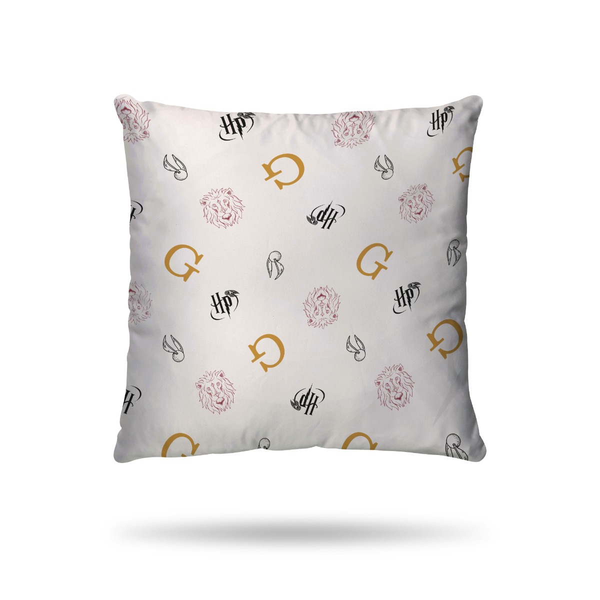 Parure de lit coton, HARRY POTTER GRYFFONDOR LION blanc, HARRY POTTER