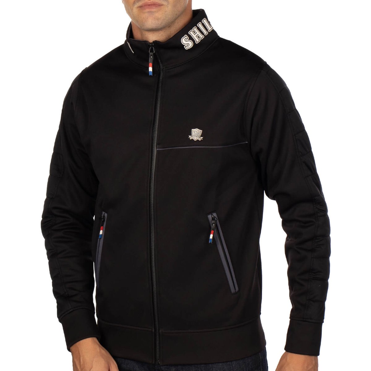 Gilet ecusson DEPERLANT noir, SHILTON
