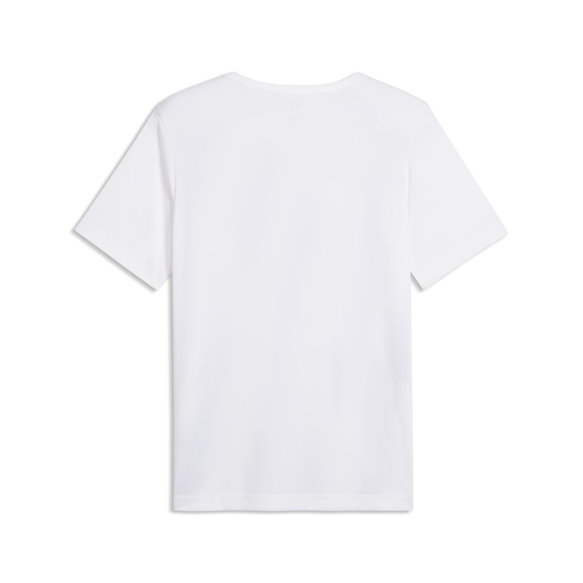 T-shirt, gola redonda, mangas curtas, estampado gráfico branco, PUMA
