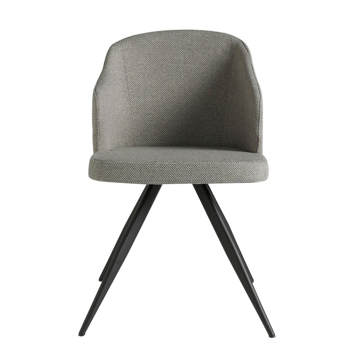 Chaise en tissu gris grey | black, ANGEL CERDA