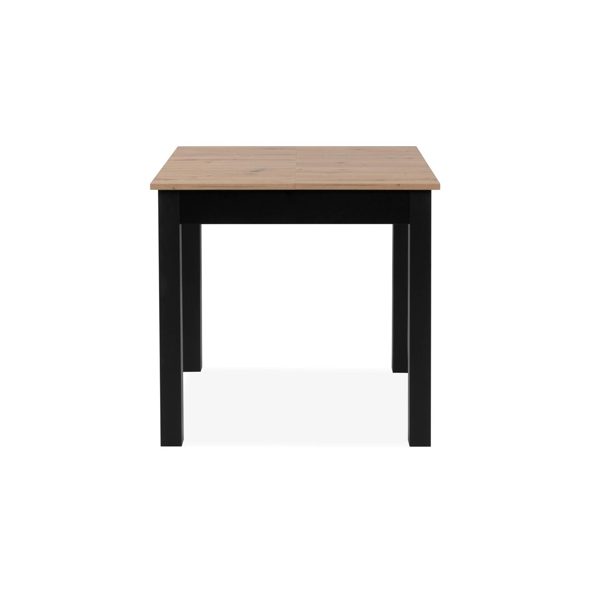 Table carrée extensible 4 places esprit bistrot ALVA noir, PIER IMPORT