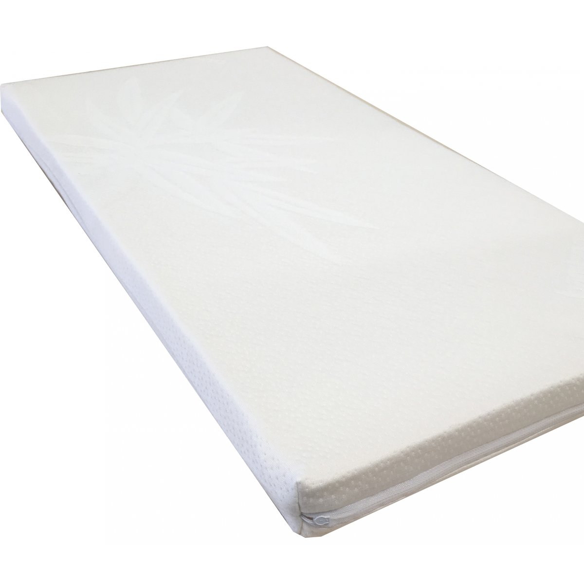 Matelas polybambou jacquart blanc, COUPEY