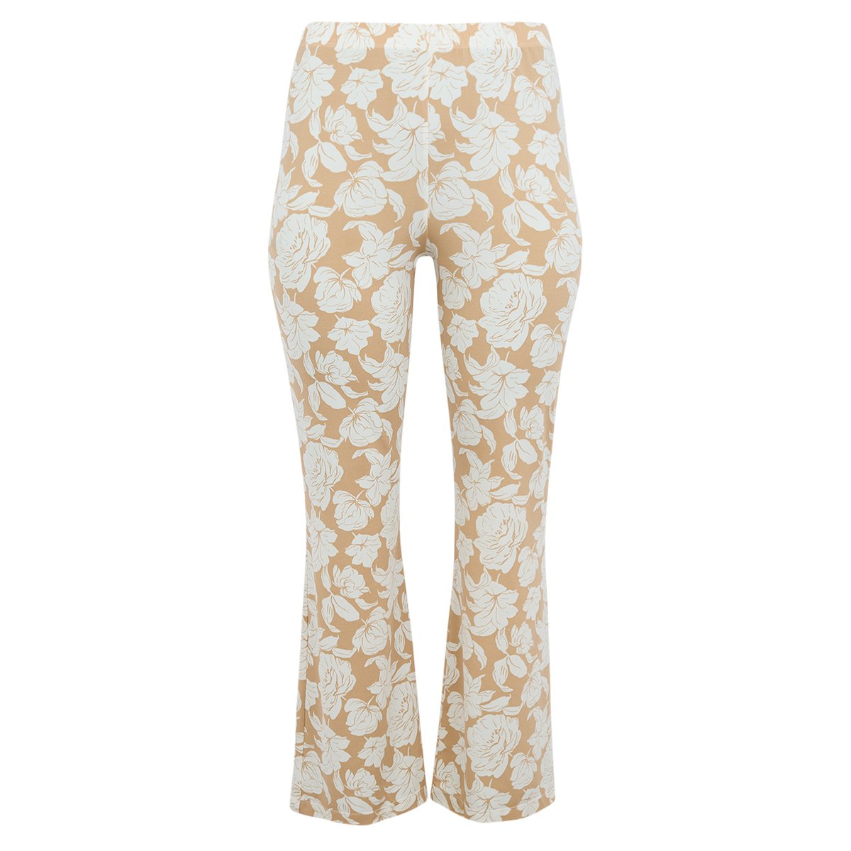 Pantalon imprimée brun clair, YOEK