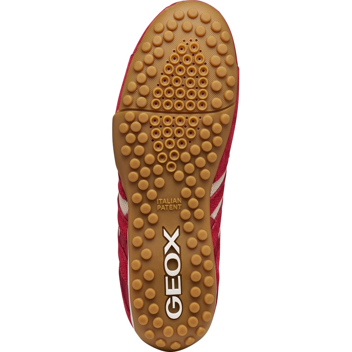 Baskets  D SNAKE ORIGINAL rouge/blanc cassé, GEOX