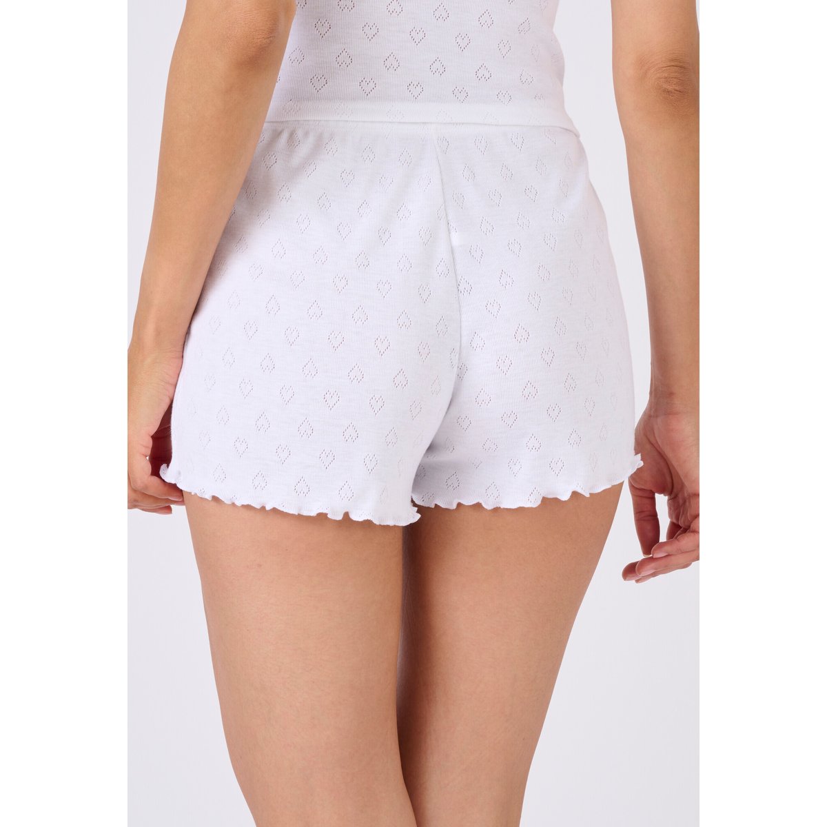 Shorty Petits Coeurs - édition limitée blanc, DAMART