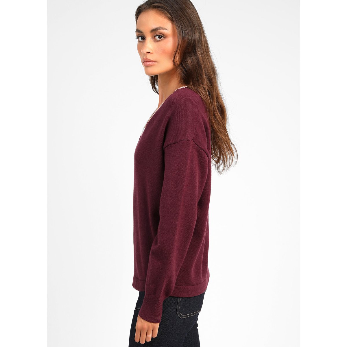 Pull NALEY grenat, AN'GE