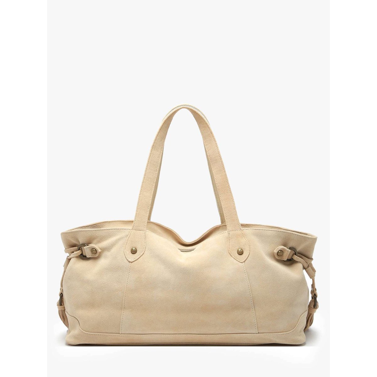 sac porté épaule Houston cuir new beige, BASILIC PEPPER