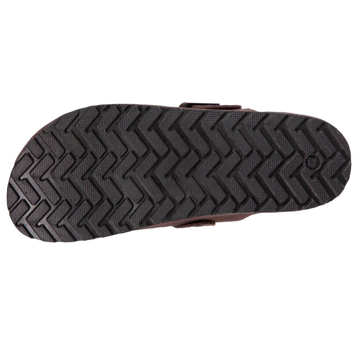 Sabots en cuir, semelle extra souple brun, ISOTONER