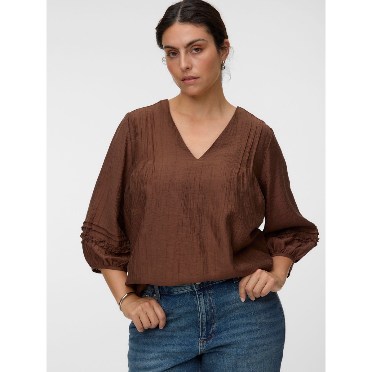 Top cocoa brown, VERO MODA