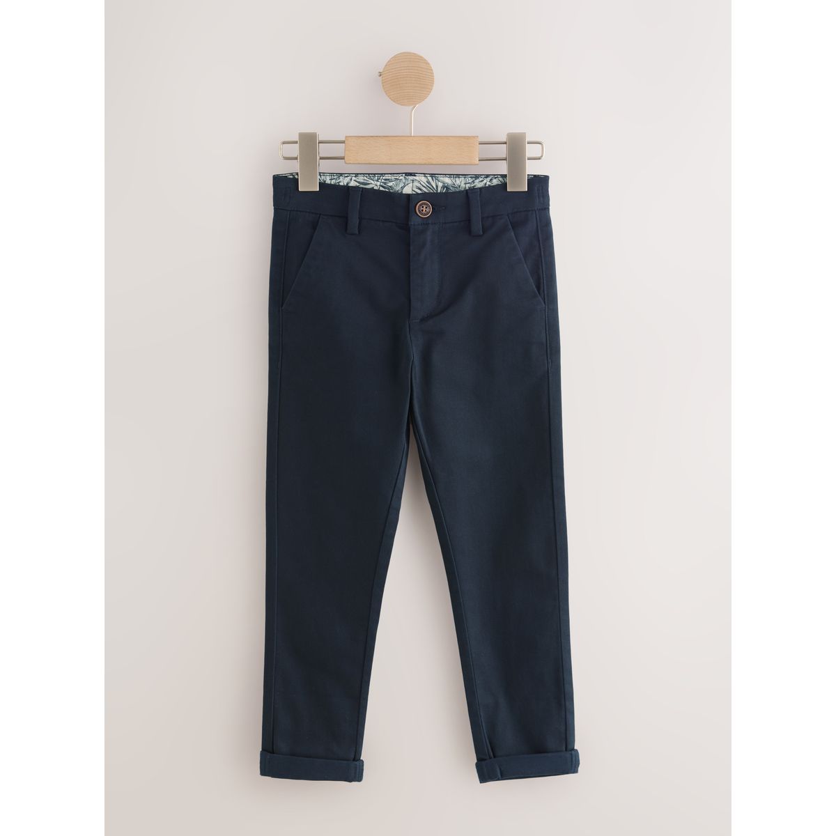 Pantalon chino haut de gamme bleu marine, NEXT