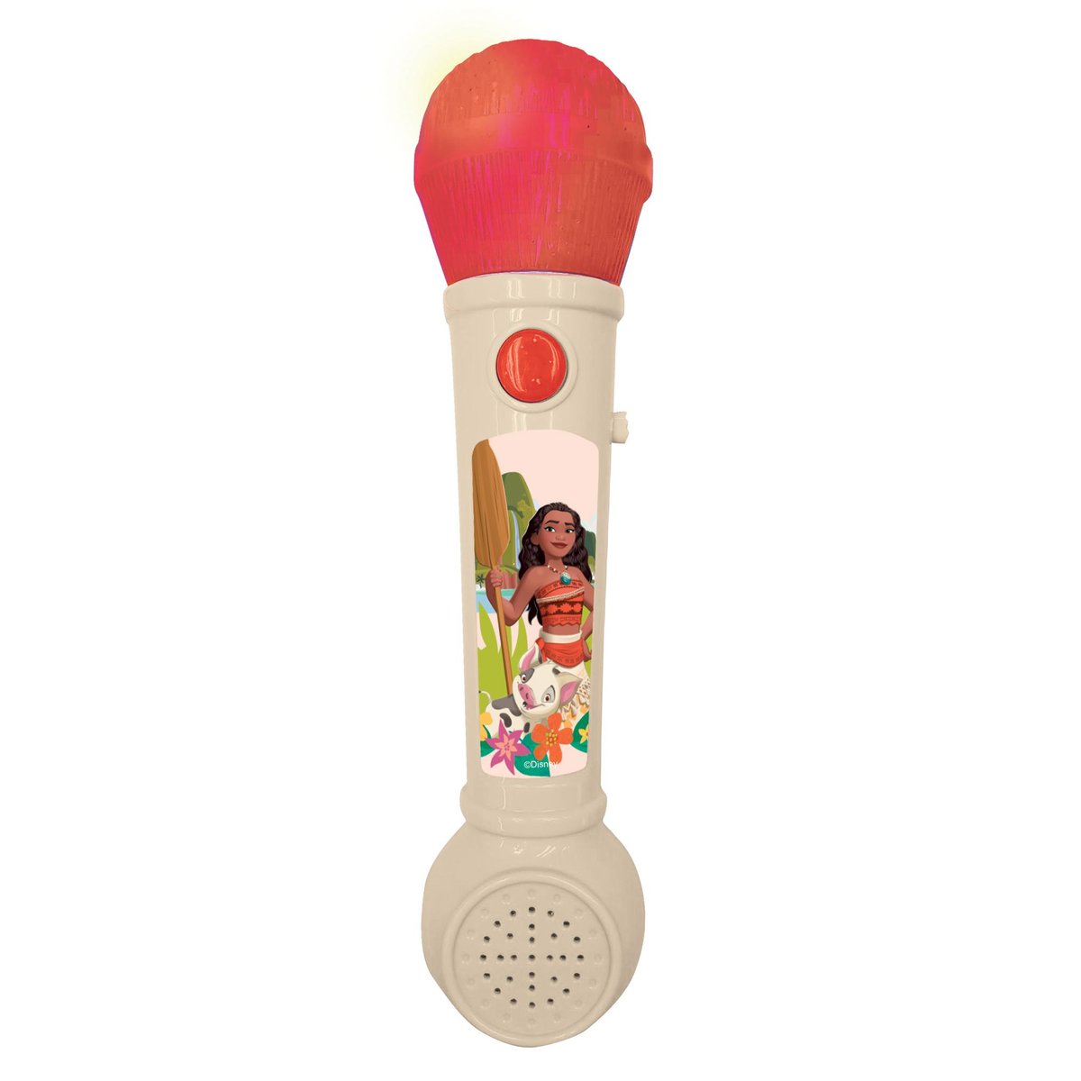 Microphone Lumineux Vaiana blanc, LEXIBOOK