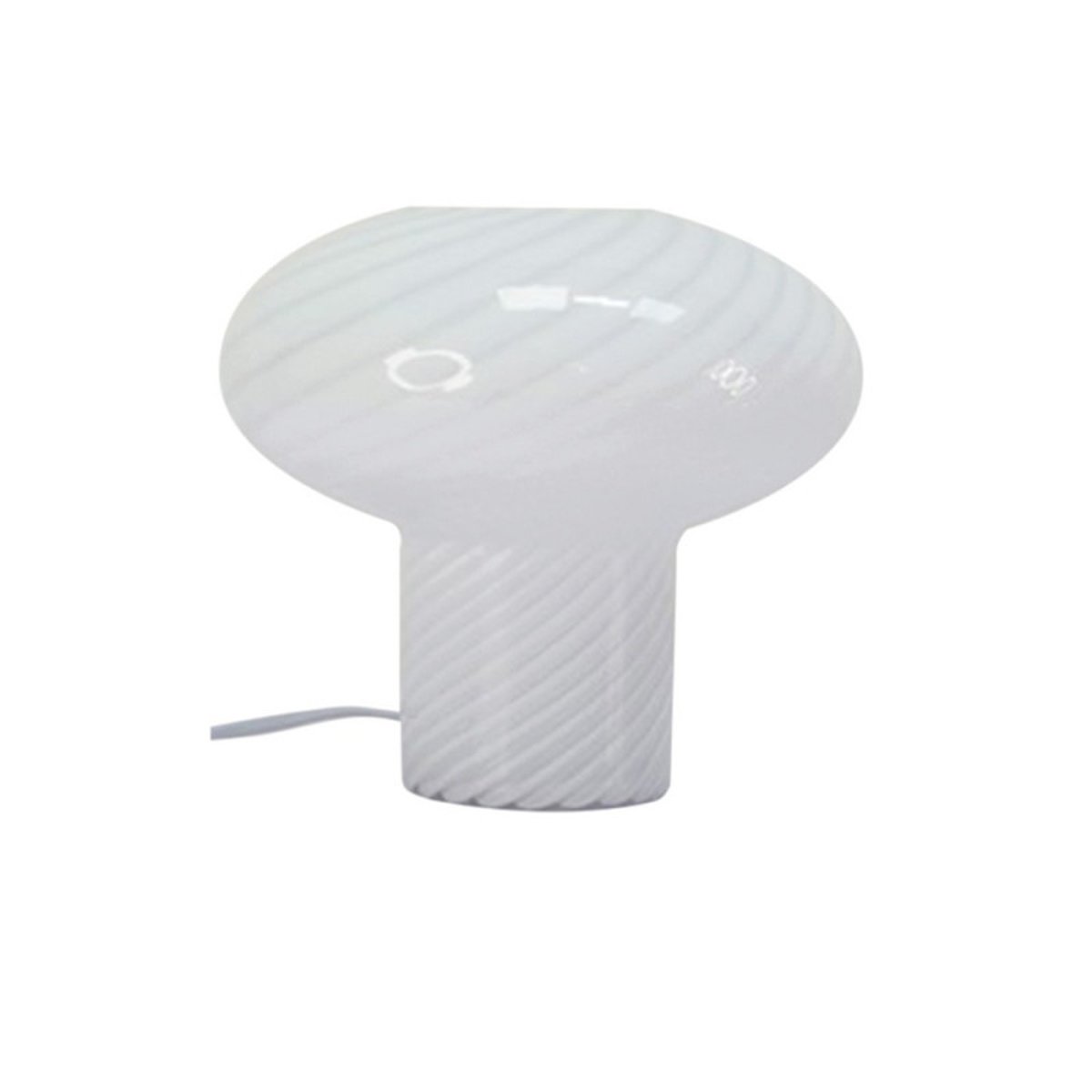 Lampe à poser verre blanc Candy blanc, MILLUMINE