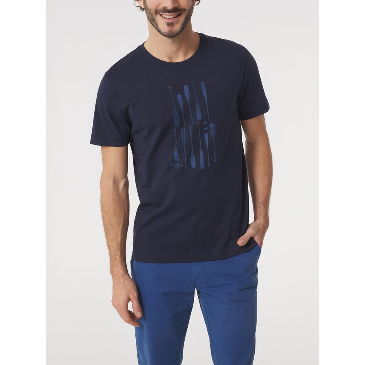 T-shirt manches courtes SABRITEE14032 marine, TBS