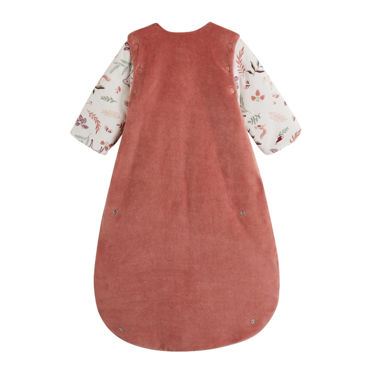 Gigoteuse d'hiver en velours avec manches amovibles Evie rose, PETIT BEGUIN