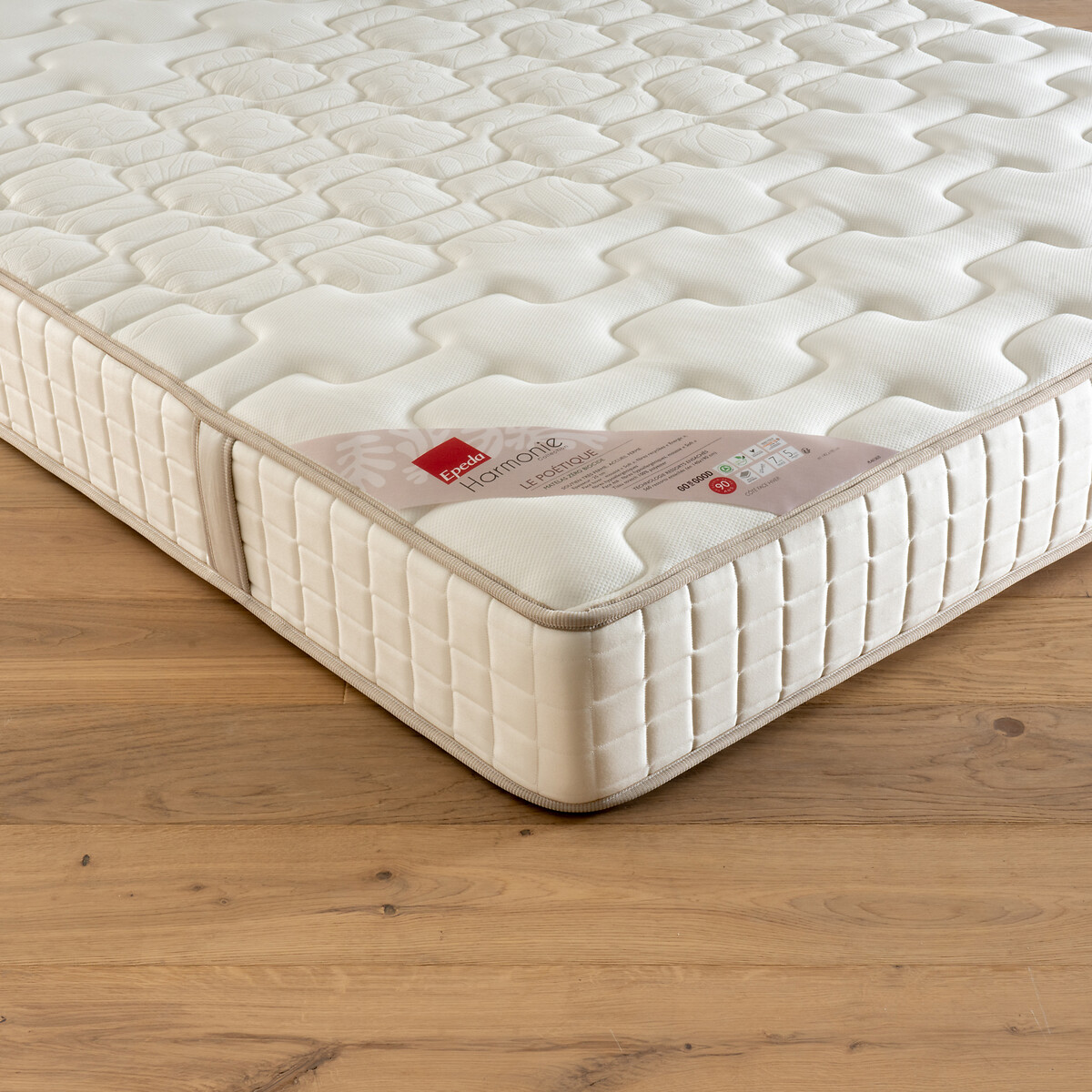 Matelas ressorts ensachés Le poétique ecru, EPEDA