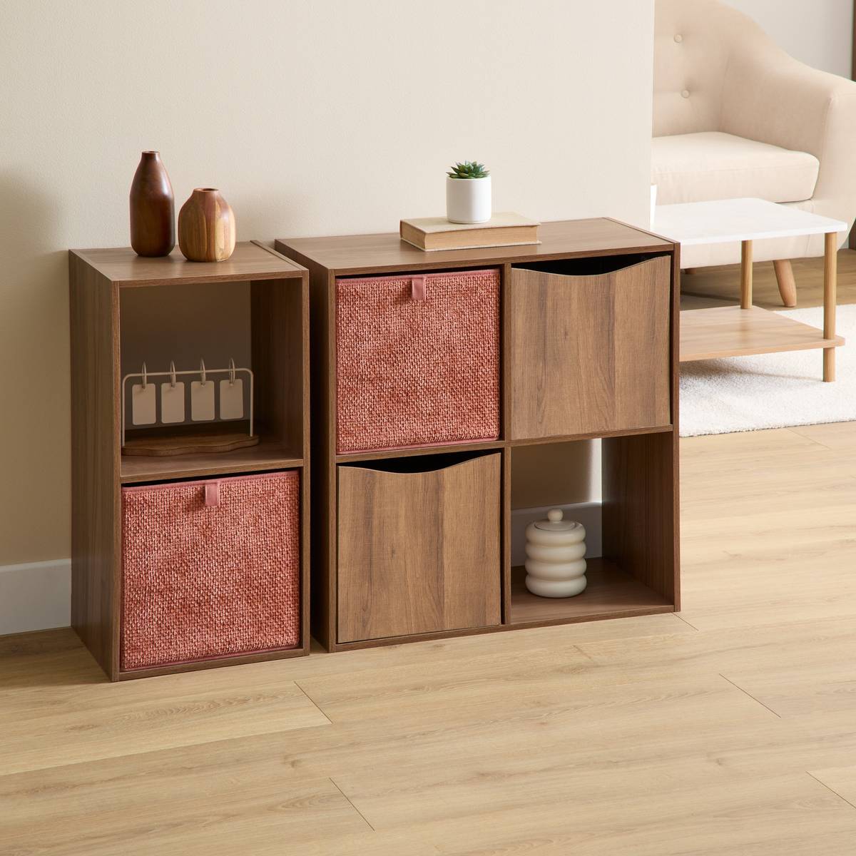 Boîte carrée pliable MIX'N MODUL moka, 5FIVE SIMPLY SMART