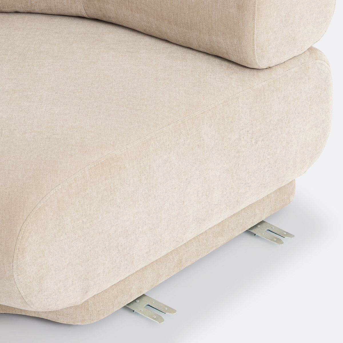 Angle modulable velours texturé, Teide ecru, LA REDOUTE INTERIEURS