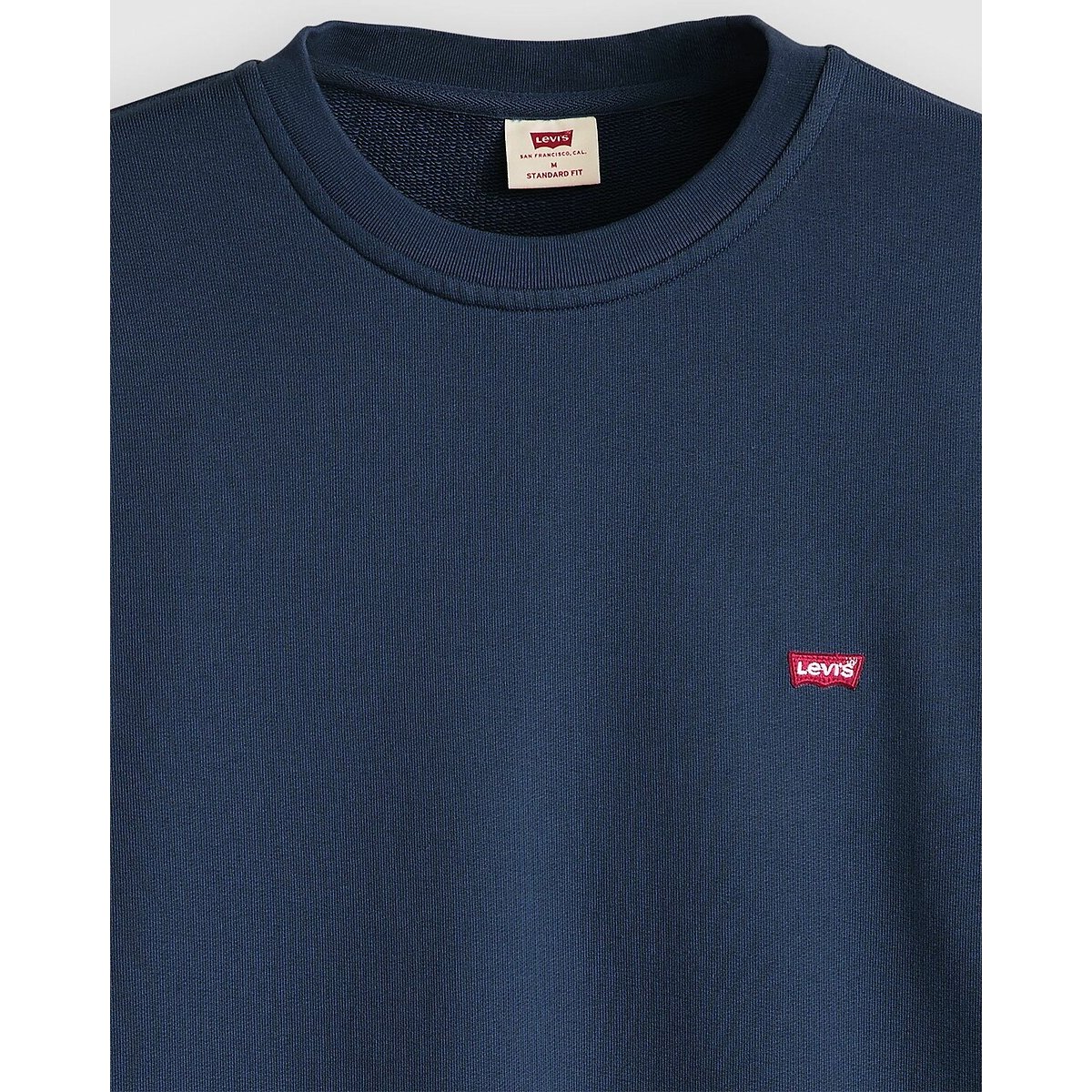 Sweat com gola redonda e logótipo, Chesthit marinho, LEVI'S