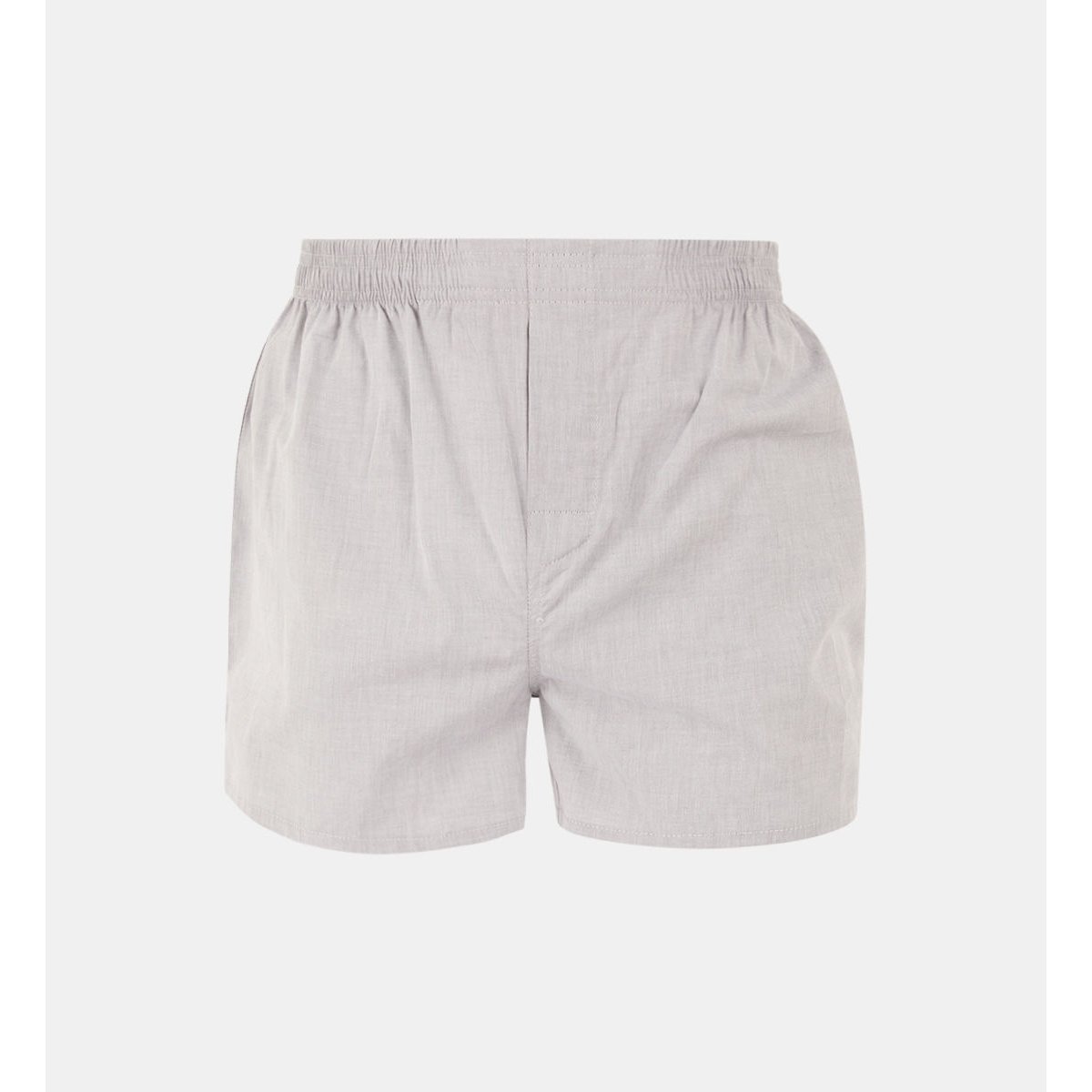 Lot de 2 caleçons dosco popeline de coton tissé gris, GALERIES LAFAYETTE