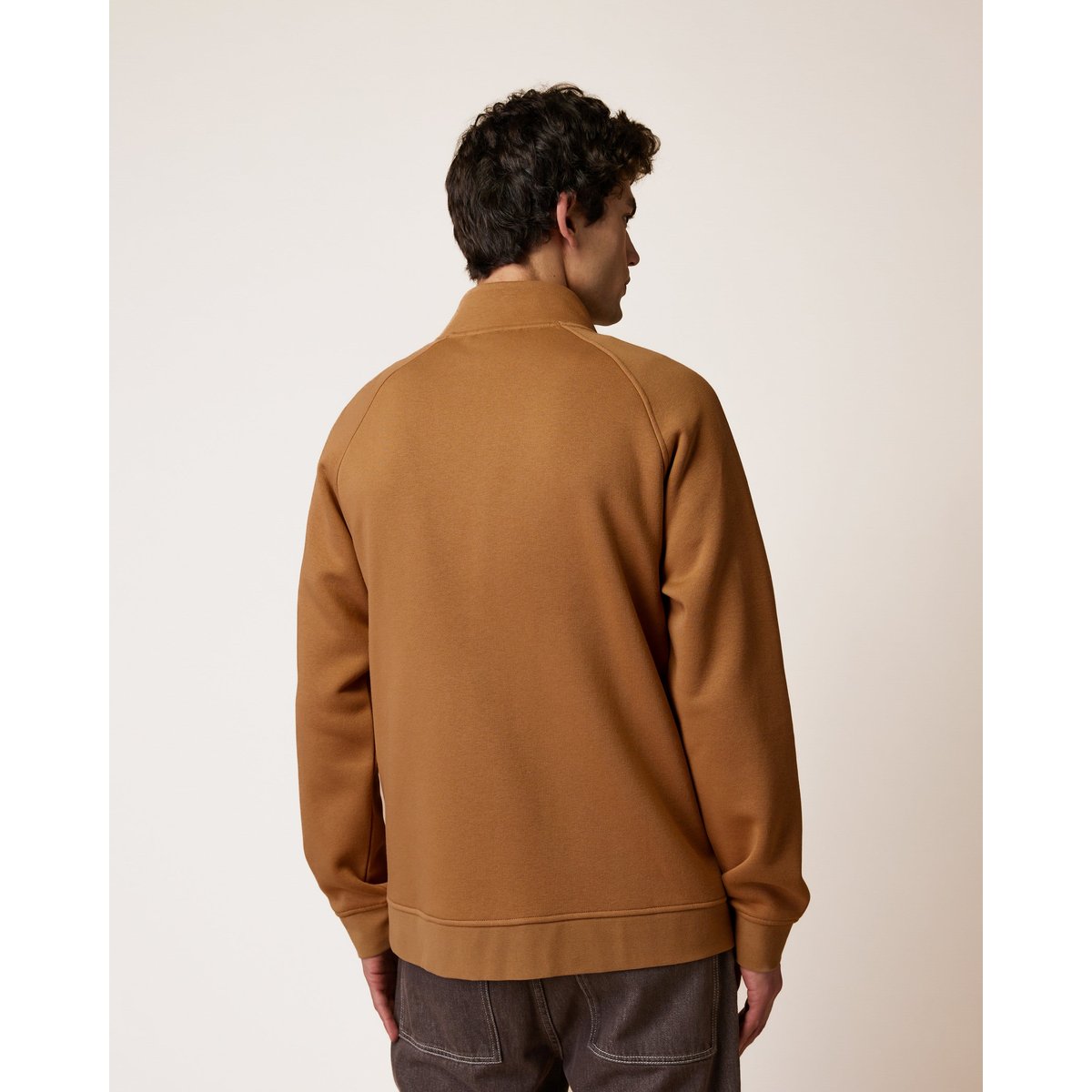 Sweat en molleton camel, FAGUO