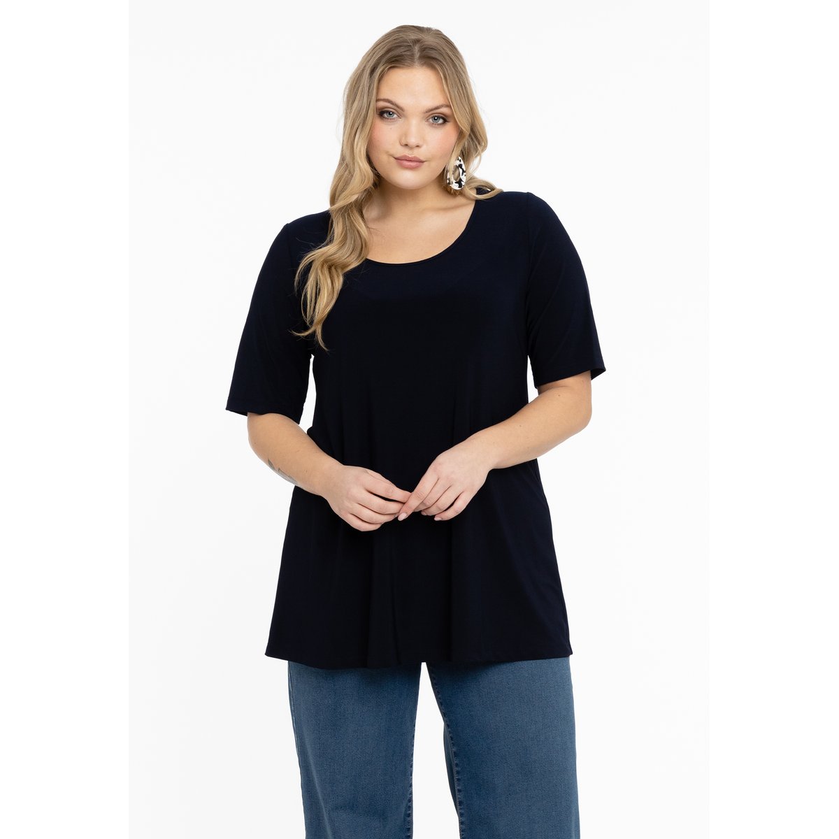 T-Shirt manches courtes marine, YOEK