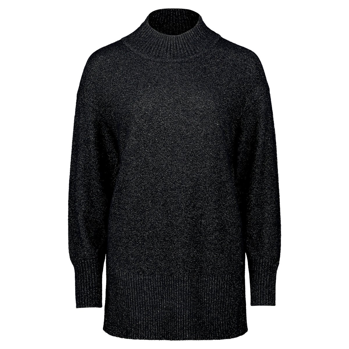 Pull-over en maille à fils de fil textile noir, BETTY & CO