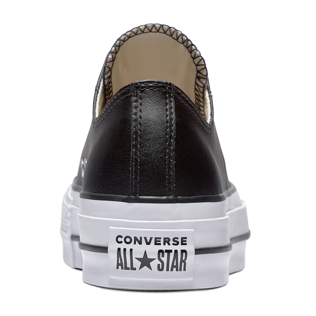 Chuck Taylor All Star Lift Leather Ox Trainers black, CONVERSE