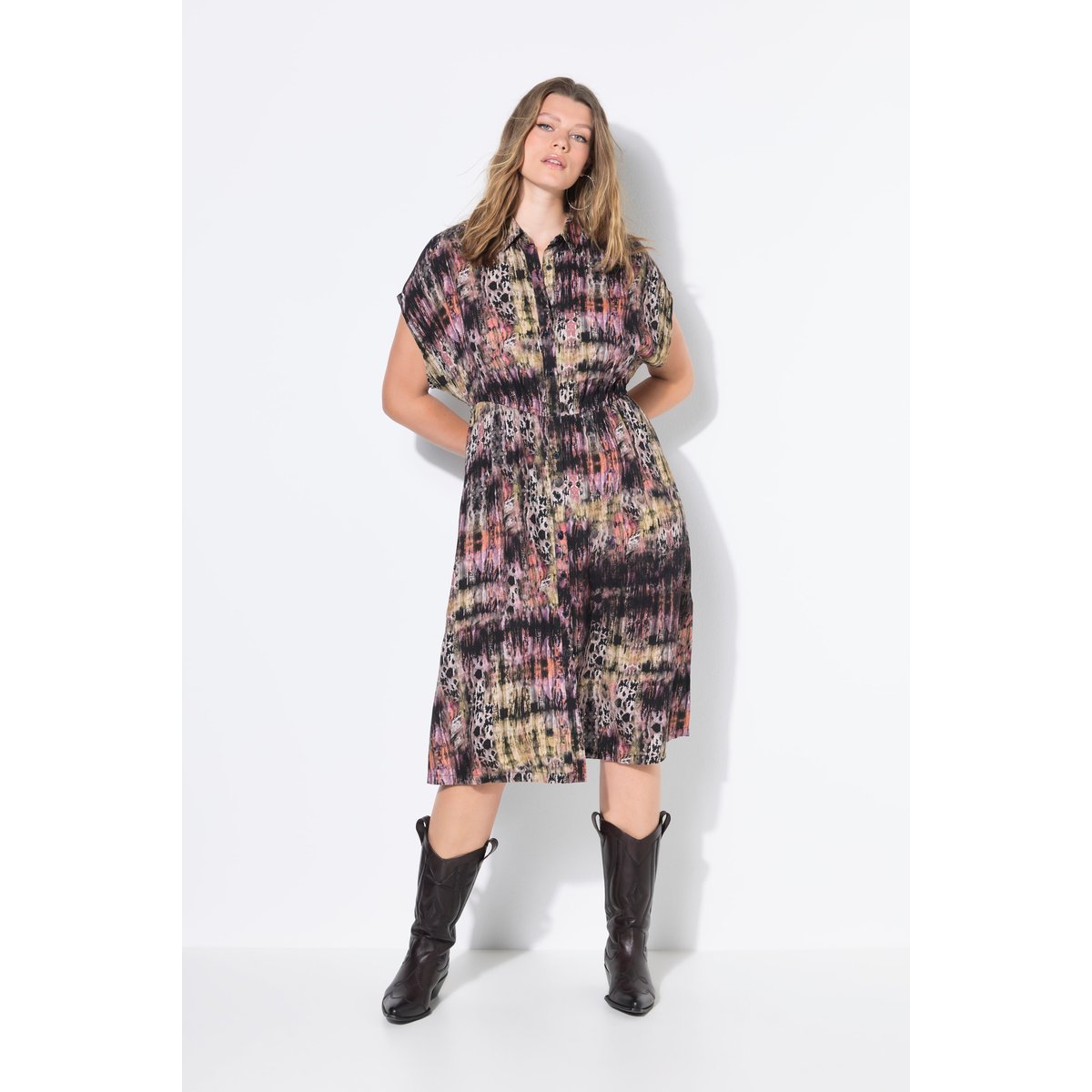 Robe midi olive foncé, STUDIO UNTOLD