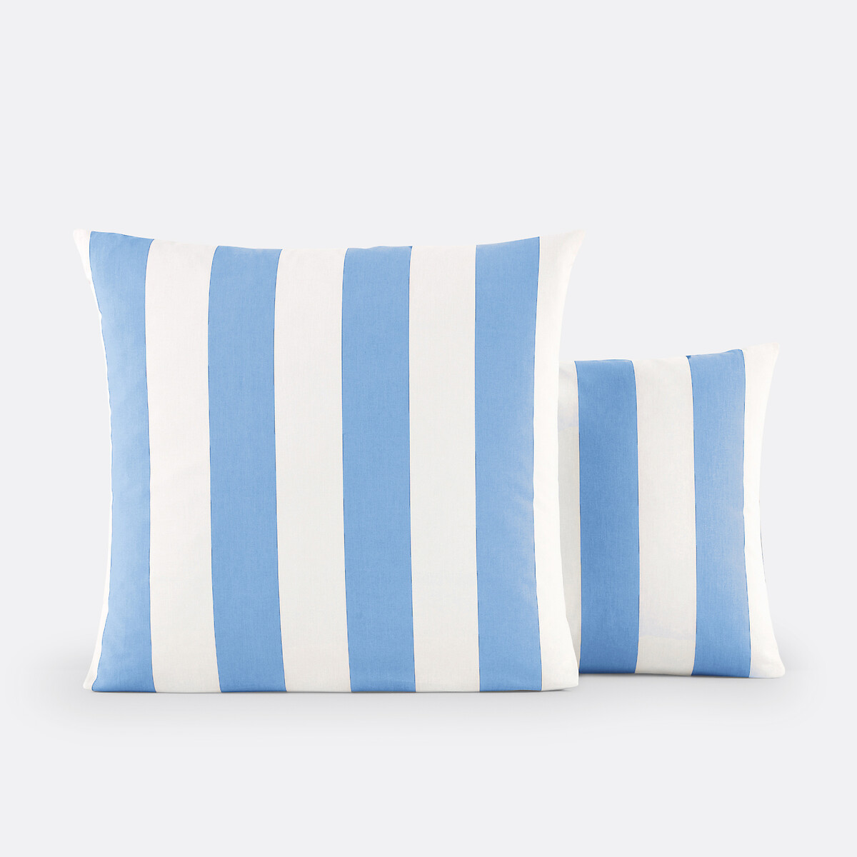 Funda de almohada de algodón, HENDAYE BLEU rayas azules, LA REDOUTE INTERIEURS