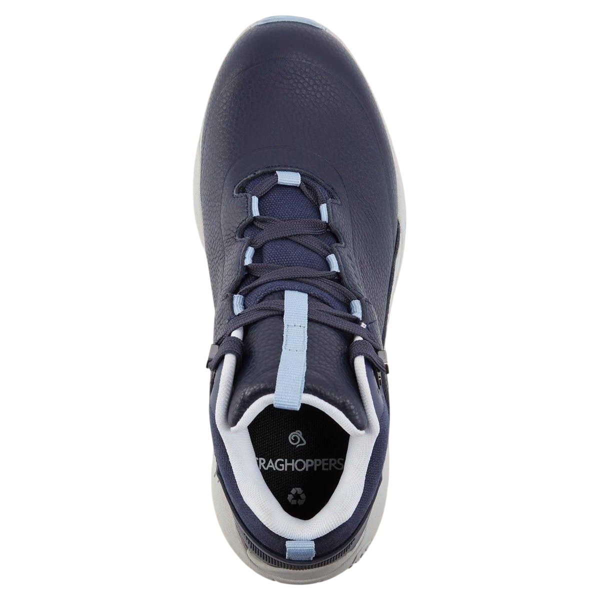 Chaussures montantes de randonnée à lacets ADFLEX ECO bleu marine, CRAGHOPPERS