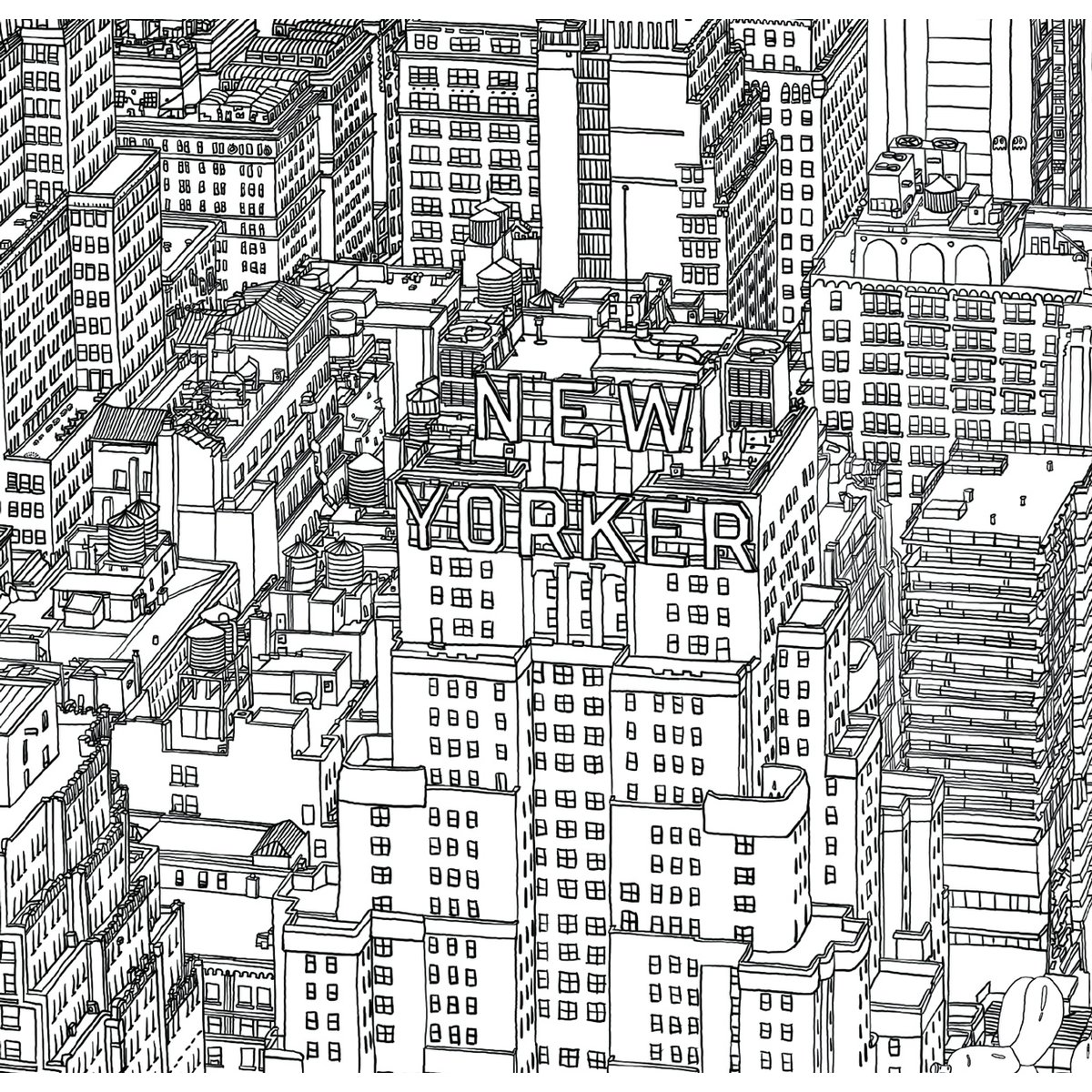 Papier peint panoramique New-York New-Yorker, 150 x 250cm gris, ACTE DECO