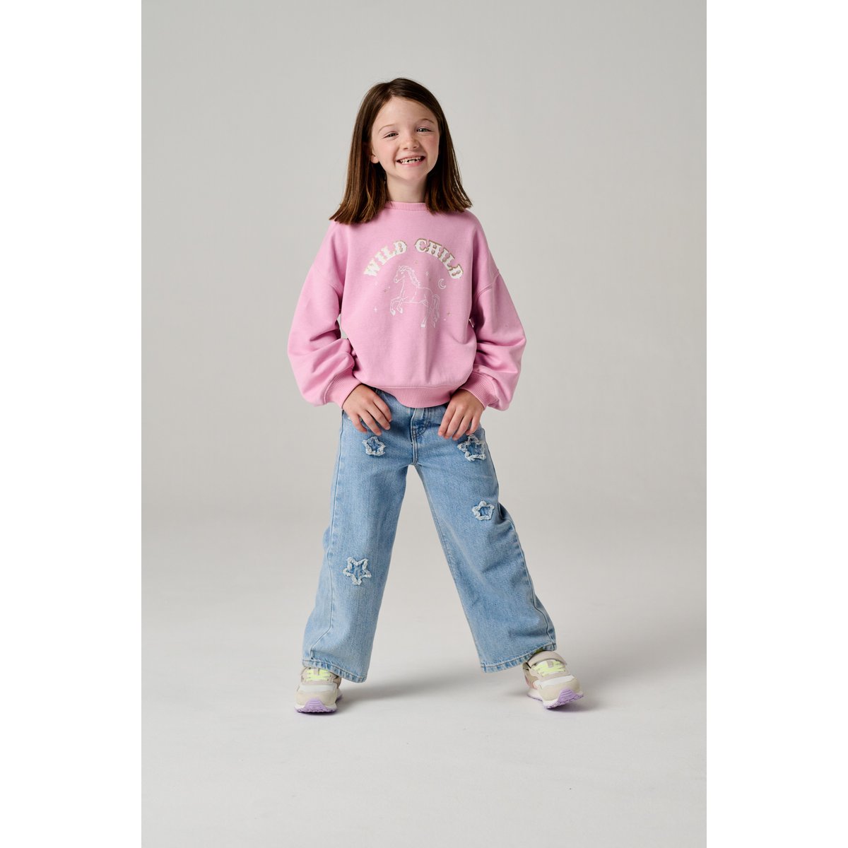 Sweat manches longues mauve, VERTBAUDET