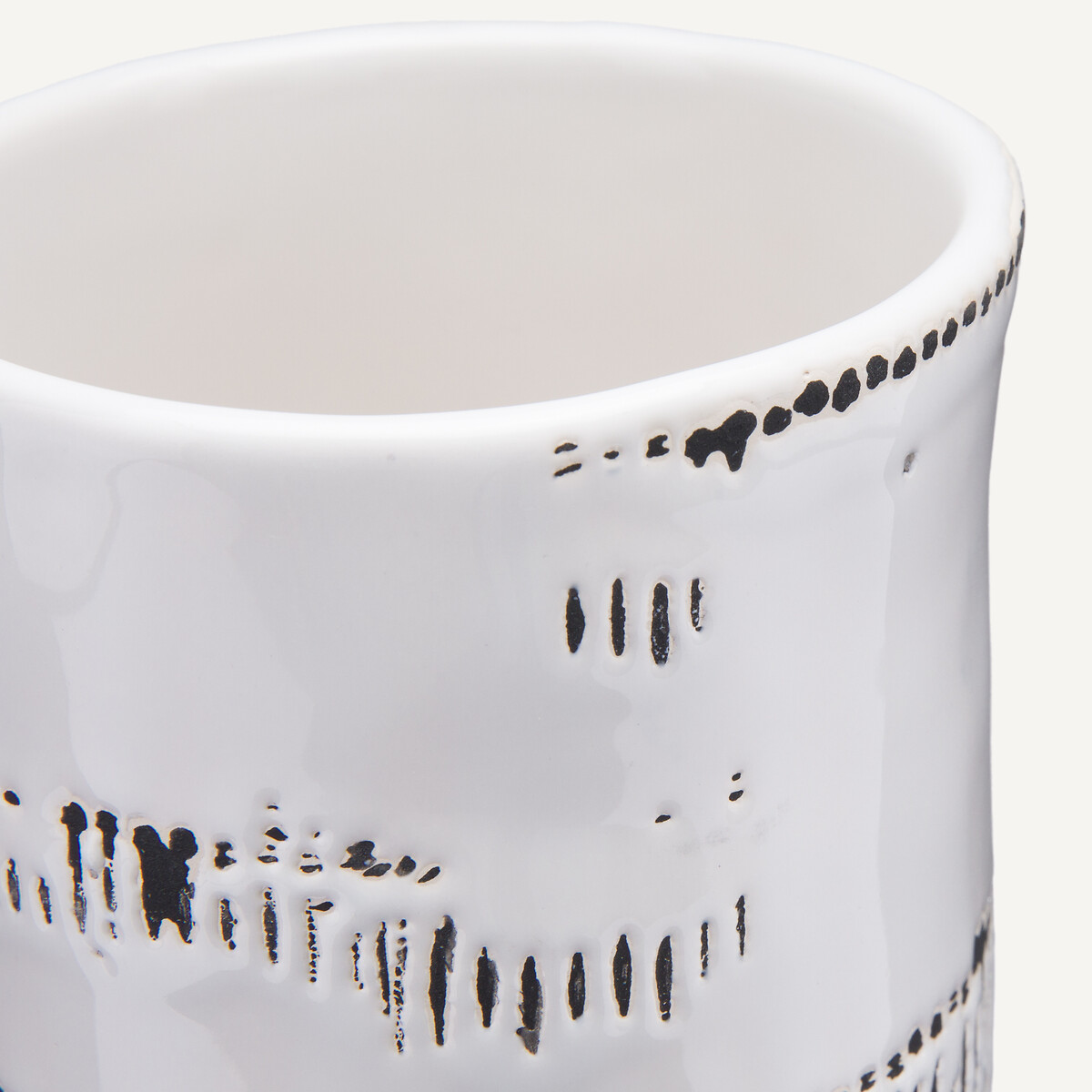 Raw Glazed Ceramic Vase, H22.5cm white, OTTO STUDIO FOR AM.PM