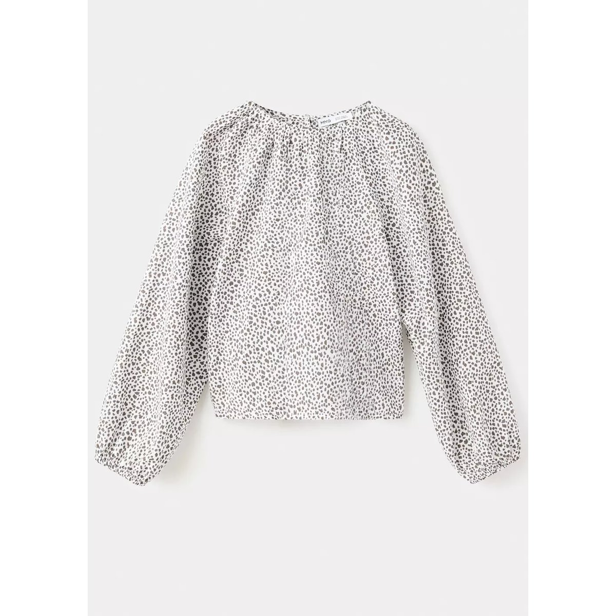 Chemisier coton imprimé animal marron, MANGO KIDS