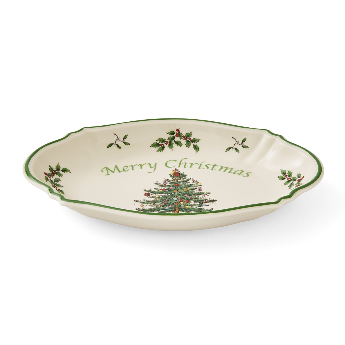Christmas Tree Merry Christmas Tray white, SPODE