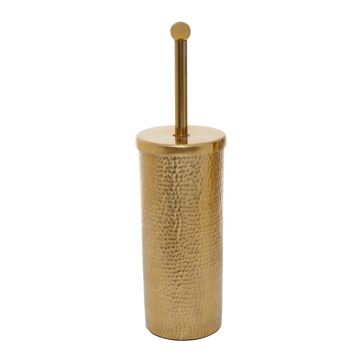 Hammered Effect Toilet Brush gold-coloured, FIFTY FIVE SOUTH
