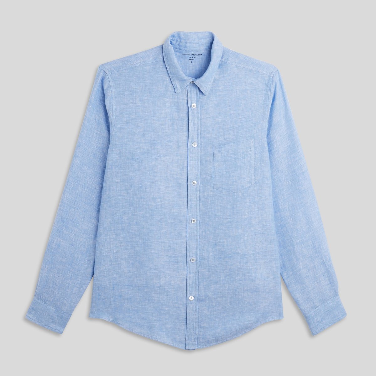 Chemise En Lin stone washed, MONOPRIX