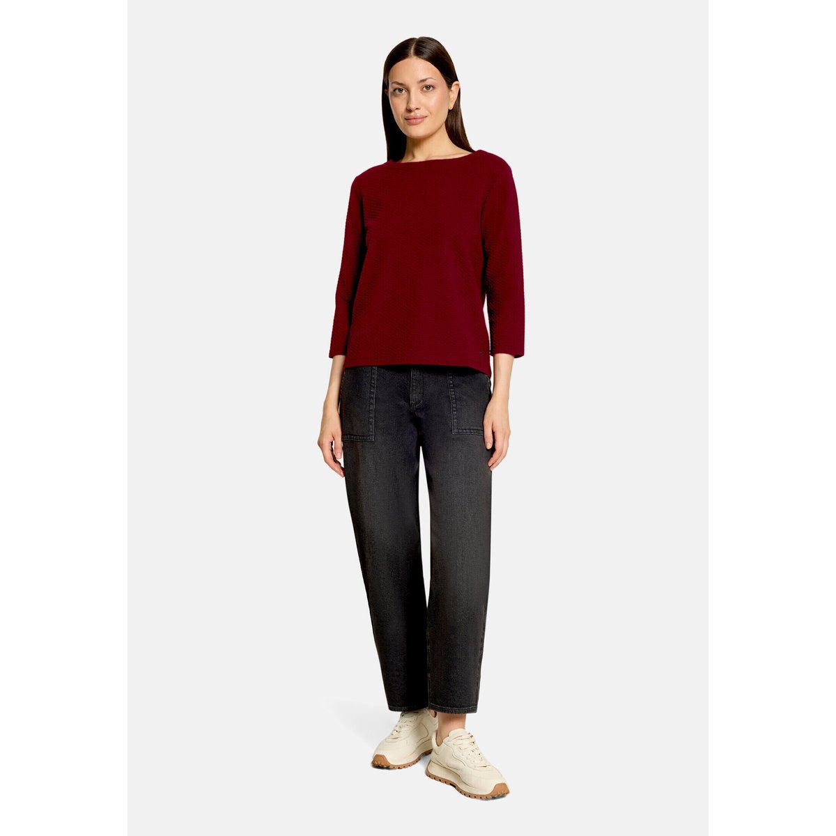 Haut casual avec structure fall burgundy, BETTY & CO